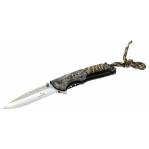 Nůž skládací CANA, délka 216 mm, s pojistkou, přeskou a šňůrkou - CATTARA