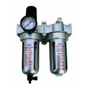 SATRA Regulátor tlaku vzduchu 1/2", 10 bar, s vysoušečem a přimazáváním - ASTA