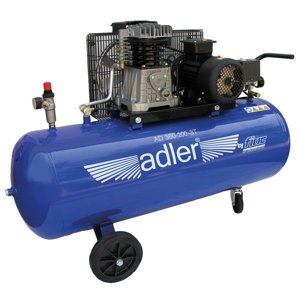 Vzduchový kompresor 200l, 400V, 2,2 kW, 10 bar, olejový, dvouválcový - ADLER AD360-200-3T