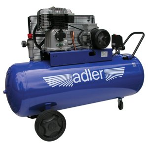Vzduchový kompresor 200l, 400V, 3 kW, 10 bar, olejový, dvouválcový - ADLER AD360-200-3T
