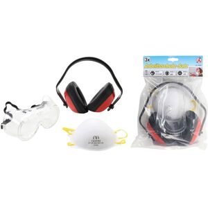 BGS Technic BGS 93625 Souprava respirátoru, ochranných brýlí a chráničů sluchu