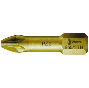 Wera 056915 Šroubovací bit 1/4 Hex, 25 mm pro křížové šrouby Pozidriv PZ 2 typ 855/1 TH