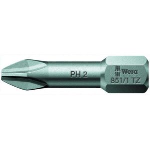 Wera 056525 Bit PH 3 – 851/1 TZ. Šroubovací bit 1/4 Hex, 25 mm pro křížové šrouby Phillips