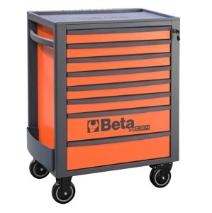 Dílenský vozík, 8 zásuvek, oranžový - Beta Tools