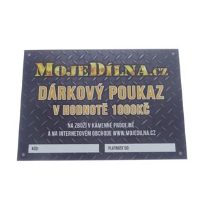 MDtools Dárkový poukaz MojeDílna.cz v hodnotě 1000 Kč Varianta: Tištěný