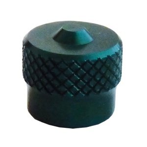 Ventilová čepička hliníková V9.04.3GR, zelená - Ferdus 111.91