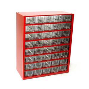 Box na nářadí MEDIUM - 40xA, červená barva - MARS 6710C