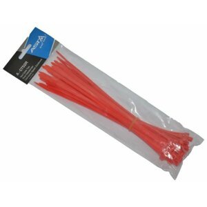 Stahovací pásky 5 x 250 mm, 50 kusů, různé barvy - ASTA Barva: červená
