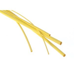 MDtools Bužírky - hadičky smršťovací, různé rozměry, délka 1 m, polyetylen - žlutá Velikost: 1.6/0.8 mm