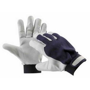 MDtools Pracovní rukavice PELICAN BLUE, kozinková dlaň, velikost 8