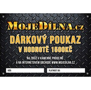 MDtools Dárkový poukaz MojeDílna.cz v hodnotě 1500 Kč Varianta: Online. platba předem