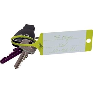 EICHNER Klíčenky - visačky na klíče se štítkem a poutkem, plast, různé barvy, balení 100 ks Barva: žlutá