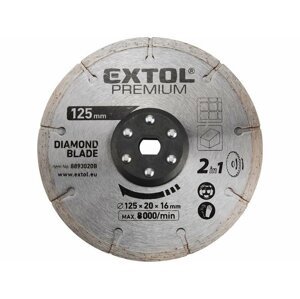 Řezný kotouč diamantový 125x20 mm, pro dvoukotoučovou pilu EX8893020 - EXTOL PREMIUM