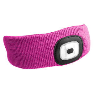 Čelenky s čelovkou 180 lm, nabíjecí USB, univerzální velikosti, různé barvy - SIXTOL Barva: růžová