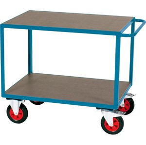 Manipulační vozík - pojízdný stolek, 2 patra, extra velká nosnost 500 kg - Nies