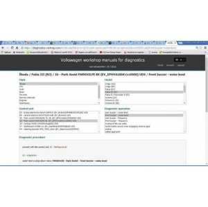 Ross-Tech VIS - online databáze diagnostických postupů pro koncern VW