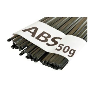 Svářecí plastové dráty ABS, trojúhelníkové, 4 mm, 45 cm, černé, 50 g