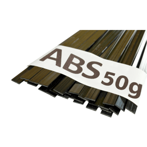 Svářecí plastové dráty ABS, ploché, 8 mm, 45 cm, černé, 50 g