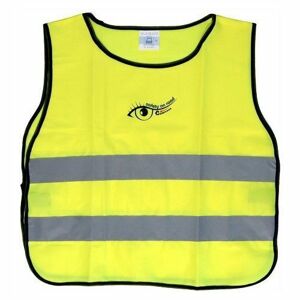 Výstražná reflexní vesta - žlutá, dětská, S.O.R. EN 1150:1999 - COMPASS