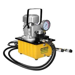 Genborx Elektrická hydraulická pumpa s tlakoměrem, dvourychlostní, 20 bar - HHB-630B