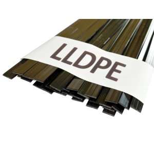 Svářecí plastové dráty LLDPE, ploché, 4 mm, 45 cm, bílé, 50 g