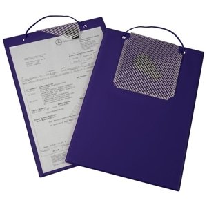 EICHNER Desky na dokumenty A4, se suchým zipem, poutkem a kapsou na klíče, různé barvy - Plus Barva: fialová