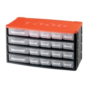 TOOD Box na nářadí 20 zásuvek, 330x170x180 mm, plast