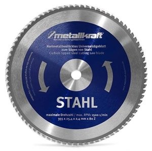 Metallkraft® Pilový kotouč na ocel o 355 mm