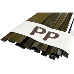 Svářecí plastové dráty PP, ploché, 8 mm, 45 cm, černé, 50 g