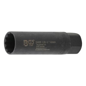 Hlavice pro zapalovací svíčky 3/8" x 14mm,délka 65mm,extra úzká - BGS 2400