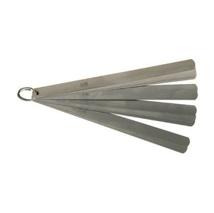 Ventilové (spárové) měrky 0,03 - 0,5 mm, extra dlouhé 150 mm, 11 listů